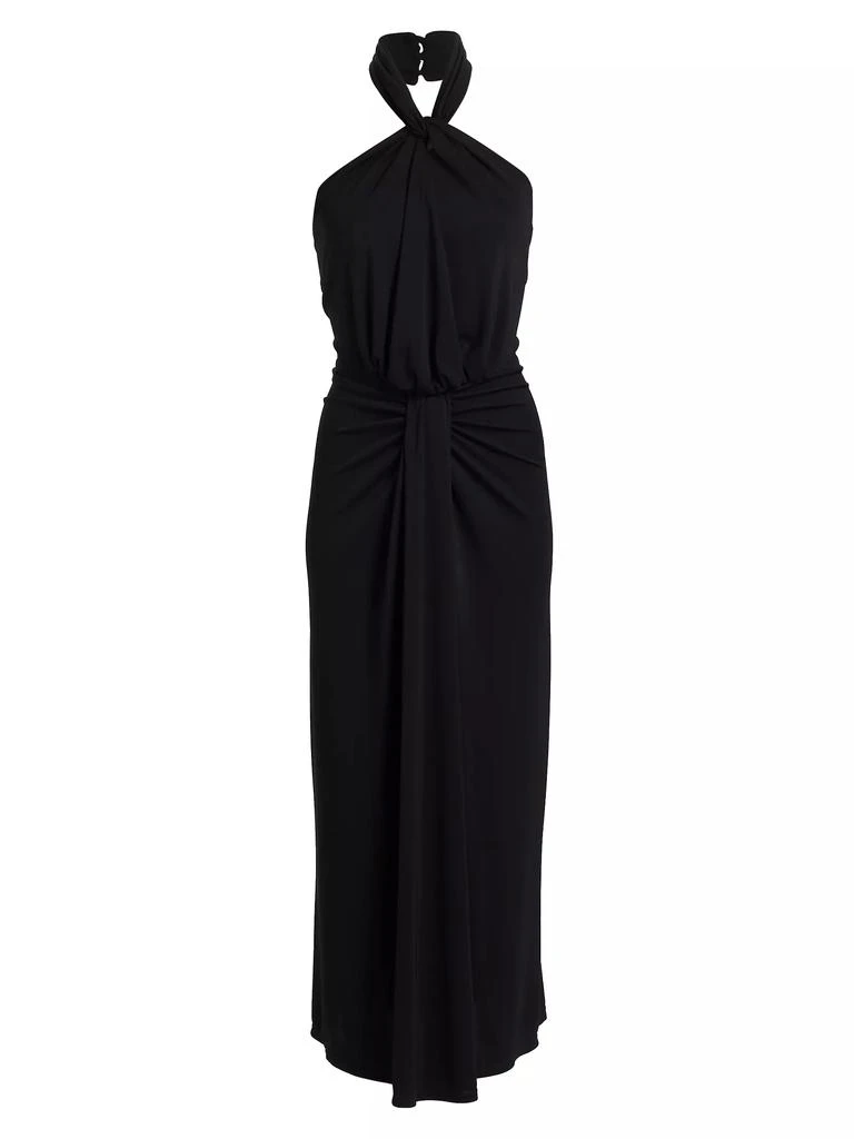 Cinq à Sept Kaily Draped Halter Maxi Dress 1