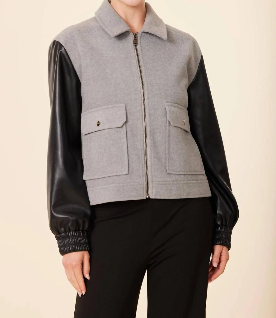 DOLCE CABO Dolce Cabo - Leather Sleeve Jacket