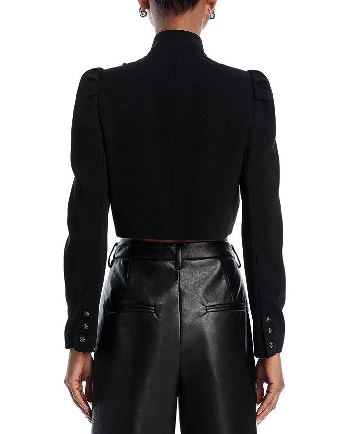 Alice + Olivia Addison Embellished Bow Crop Jacket 3