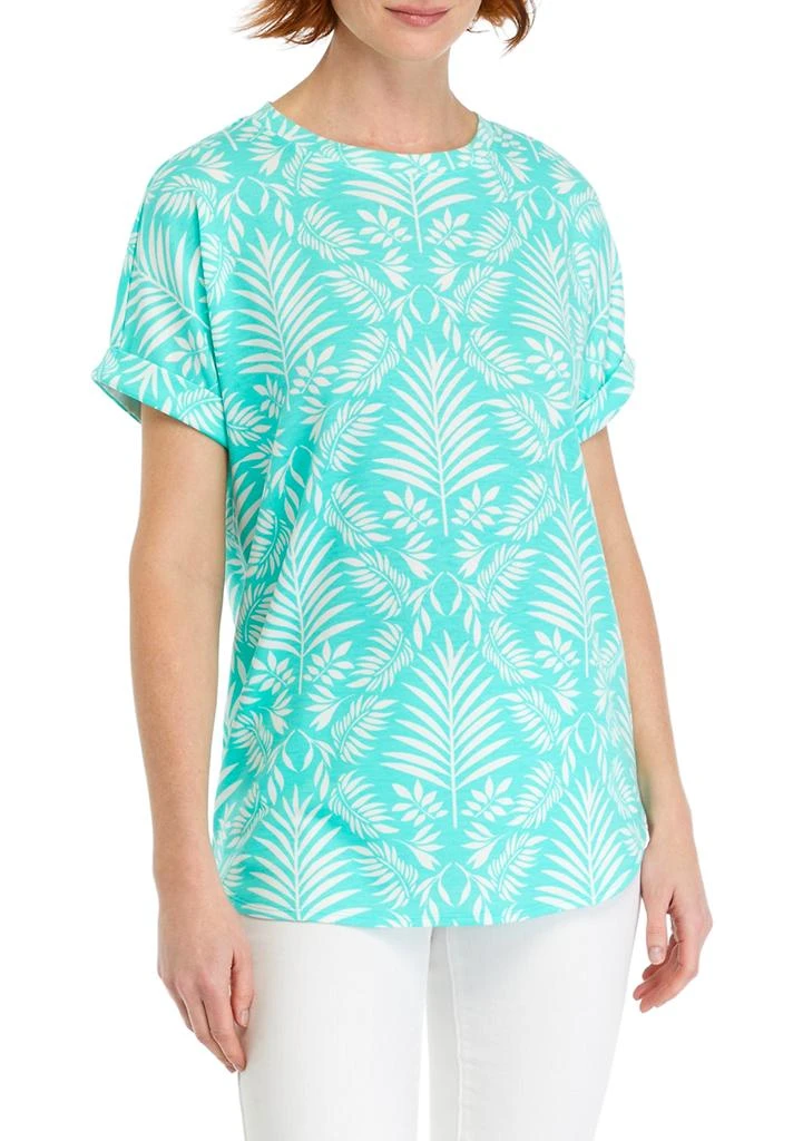 Crown & Ivy™ Women's Short Sleeve Baby Terry T-Shirt 1