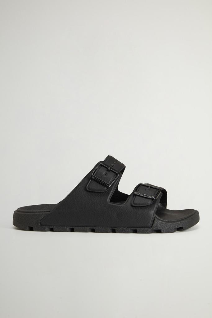 Woolrich Double-Band Rubber Sandals - Men - Black
