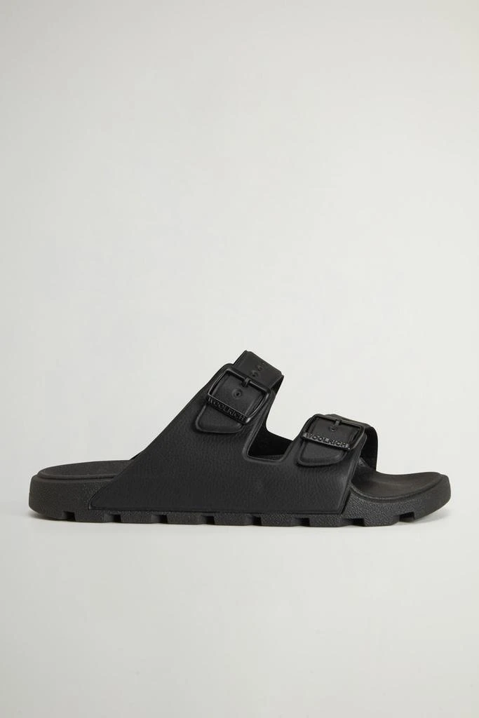 Woolrich Double-Band Rubber Sandals - Men - Black 1
