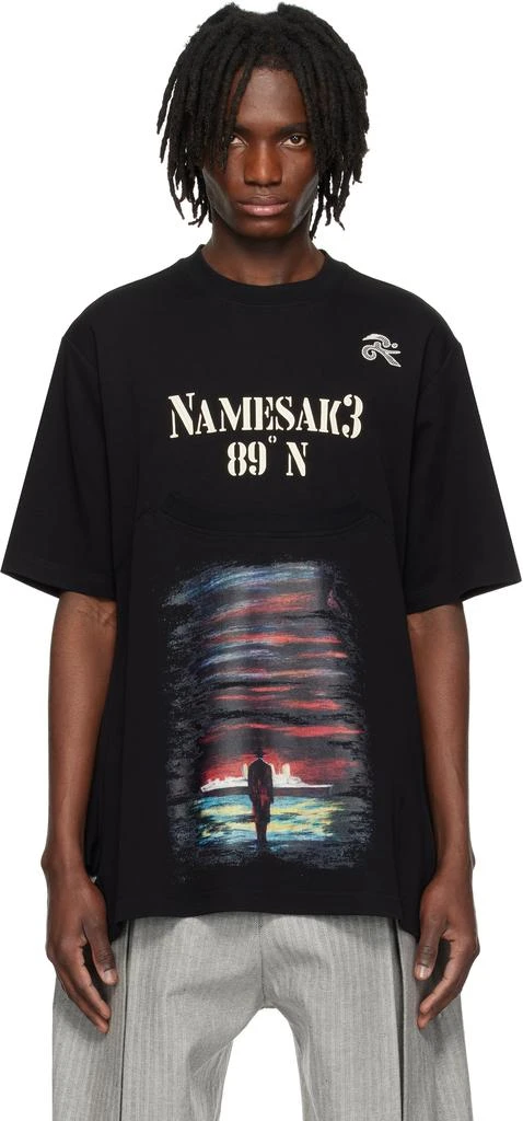 NAMESAKE Black Collins Rowing T-shirt 1