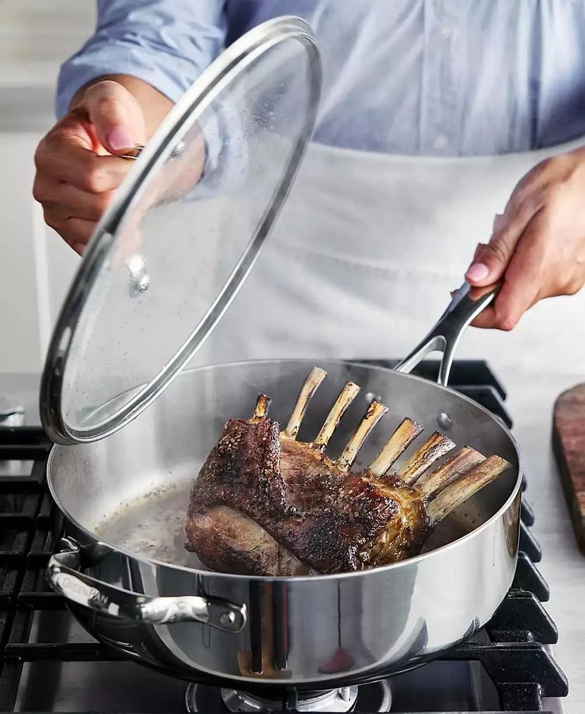 Greenpan Valencia Pro Stainless Steel Uncoated 5-Quart Sauté Pan with Lid 4