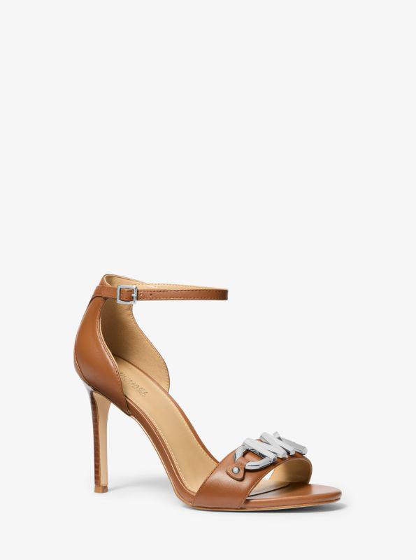 Michael Kors store Izzy Leather Heel Sandals