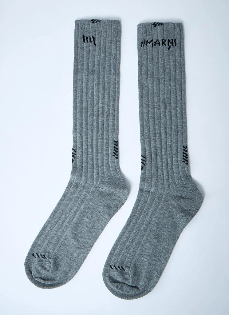 Marni Logo Motif Socks 3