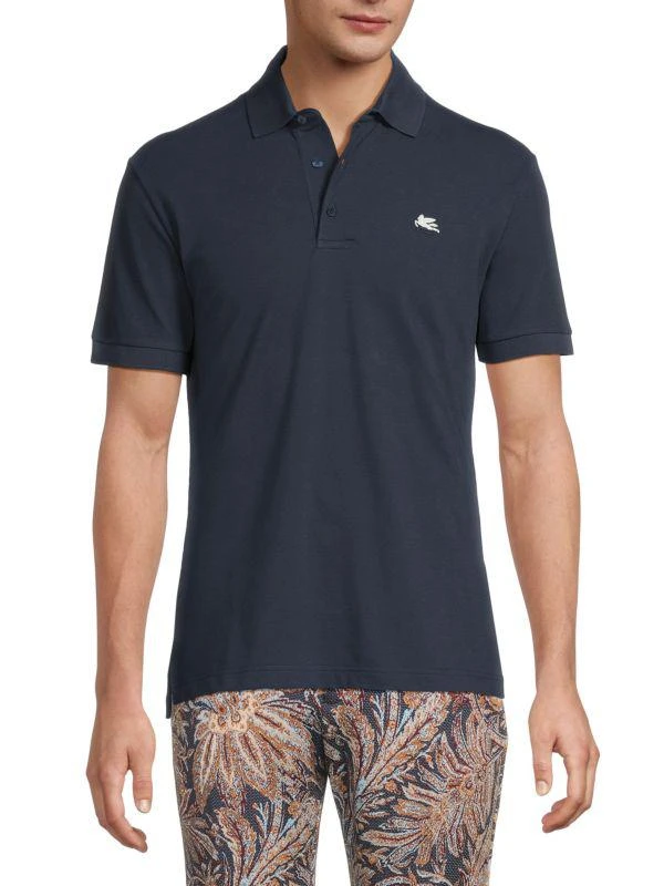 ETRO Roma Logo Cotton Polo Shirt 1