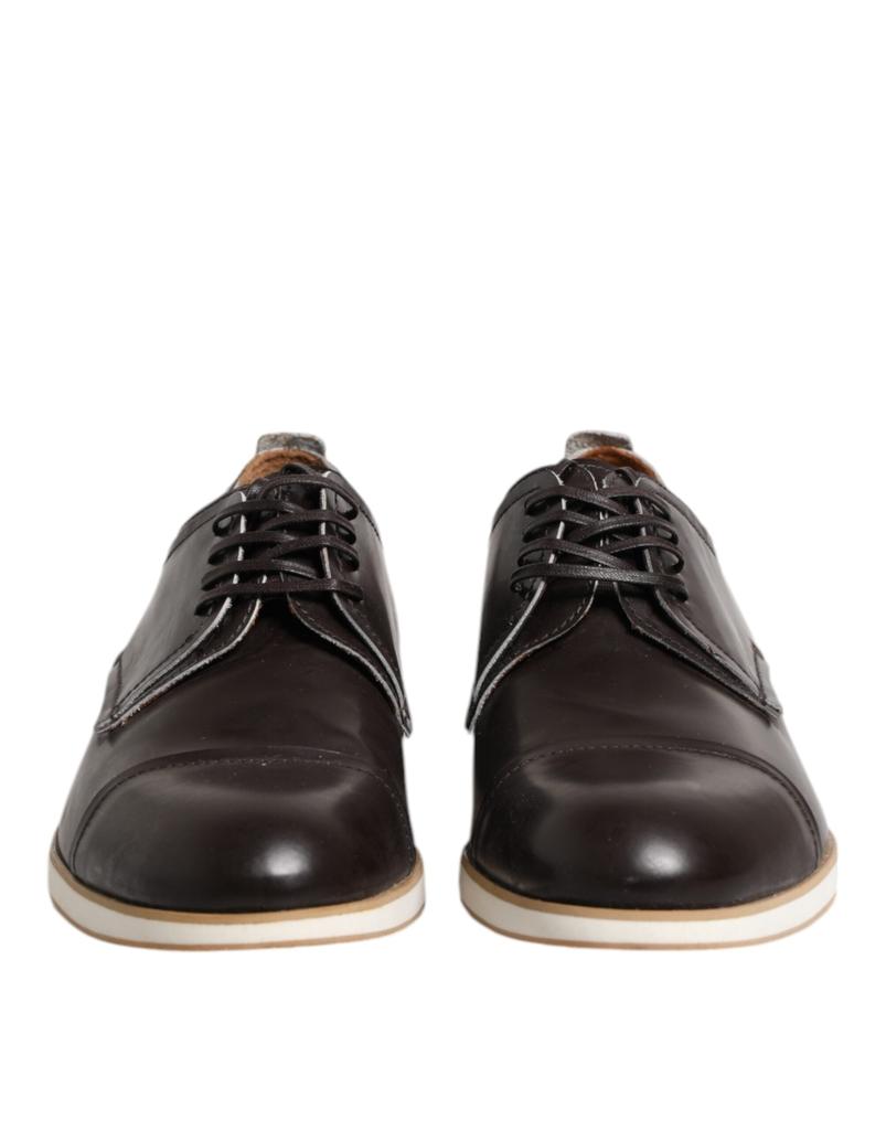 POLLINI Leather Derby Lace Up Dress Formal Men's Shoes