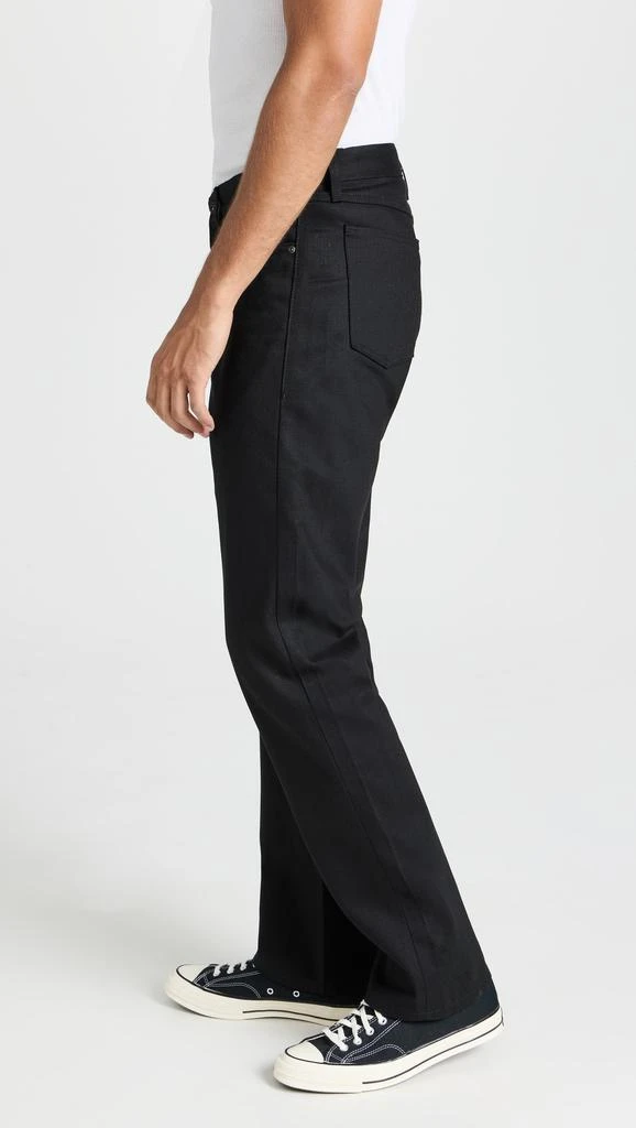 Naked  Famous True Guy - Solid Black Selvedge Jeans 3