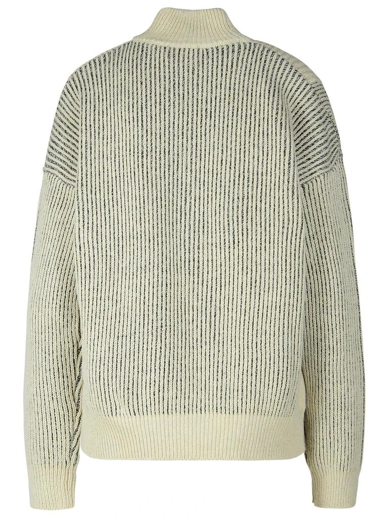 GCDS GCDS Ribbed Low Logo Zip Sweater 2