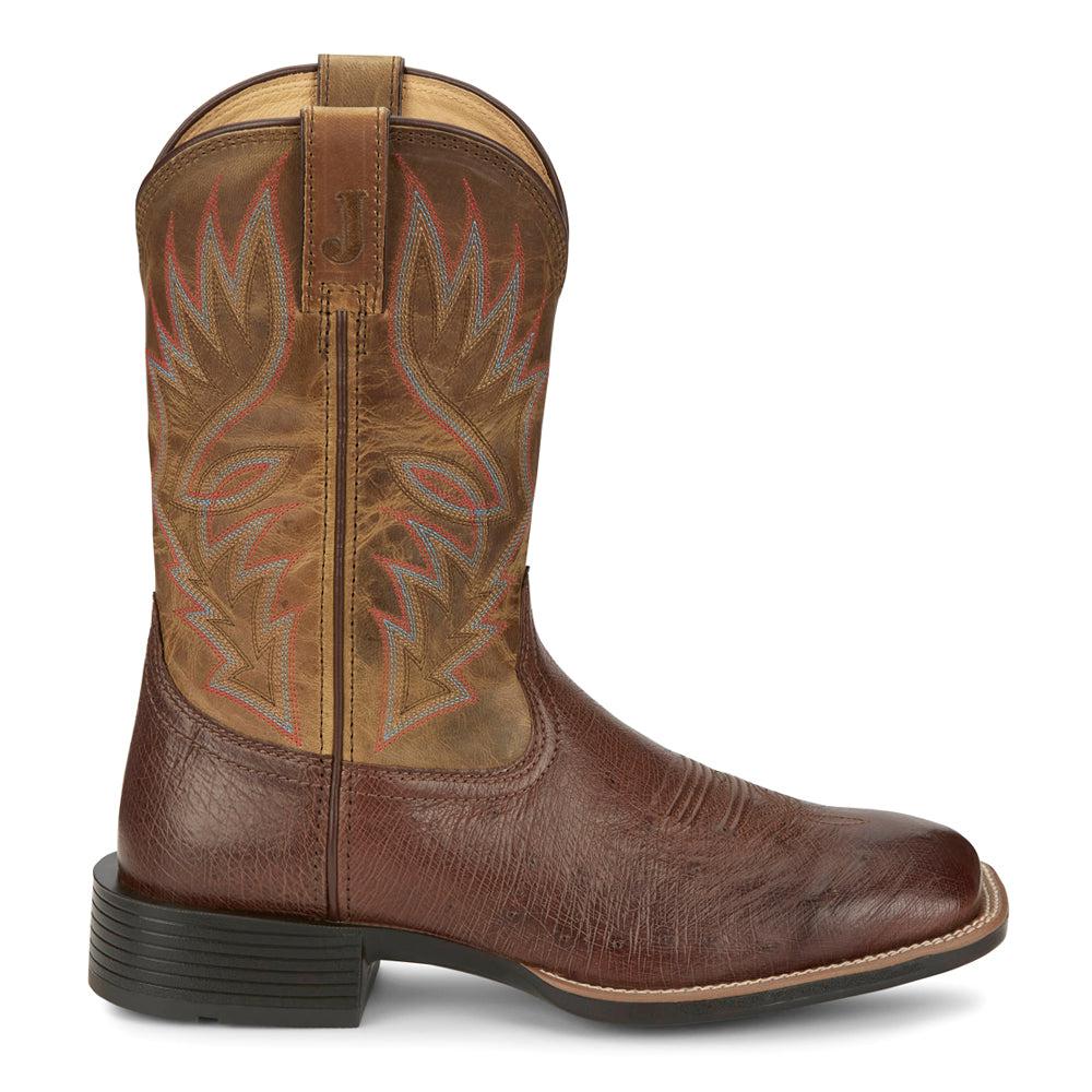 Justin Boots Conroe 11 Inch Wide Square Toe Cowboy Boots