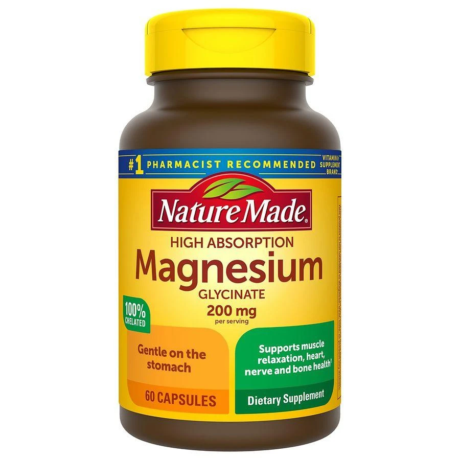 Nature Made Magnesium Glycinate 200 mg Capsules
