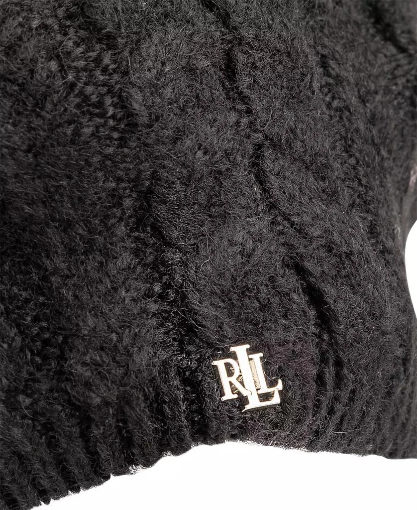 Lauren Ralph Lauren Fuzzy Cable Knit Beret Hat 2