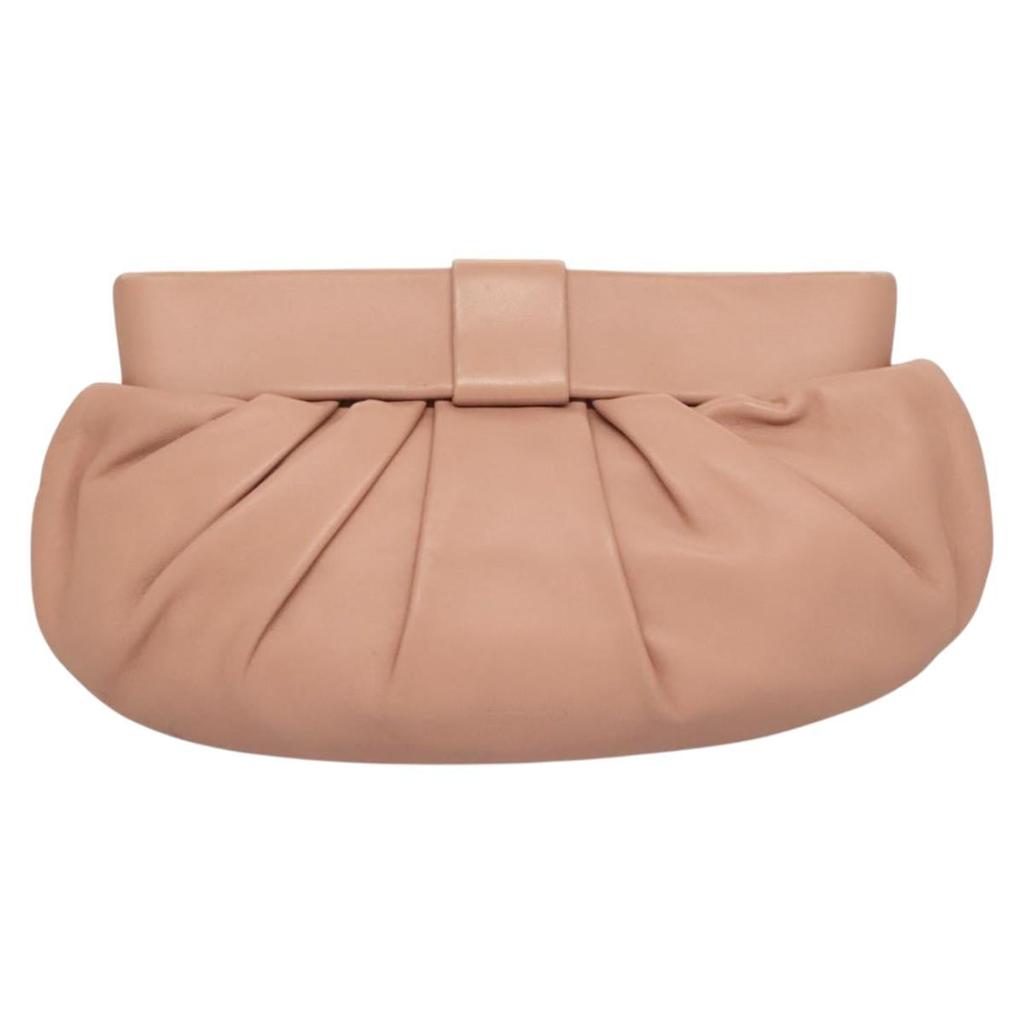 Valentino Leather Clutch Bag (Pre-Owned)