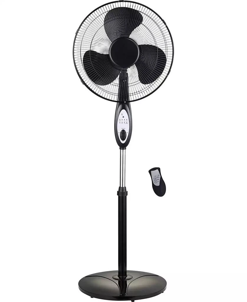 OPTIMUS 16 in. Oscillating Stand Fan with Remote Control