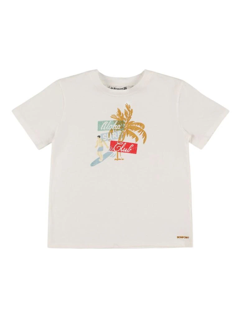 Bonpoint Surf Printed Cotton Jersey T-shirt 1