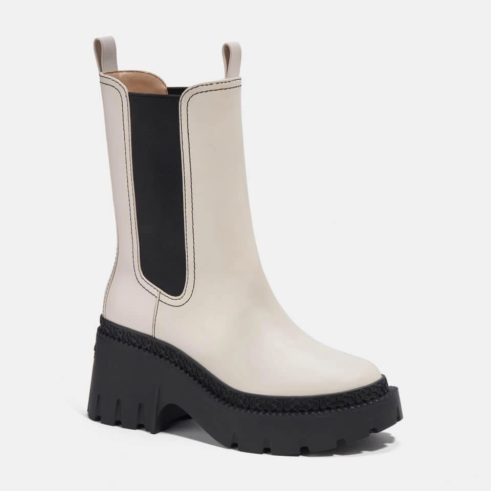 Coach COACH ALEXA LEATHER HEELED CHELSEA BOOTS 2
