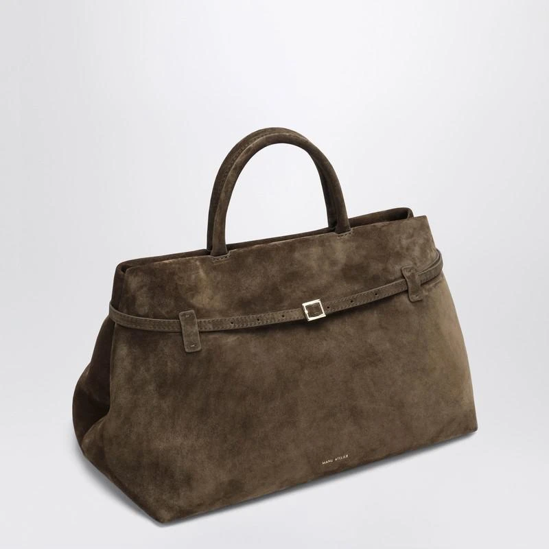 Manu Atelier Le Cambon 40 tobacco suede bag 3