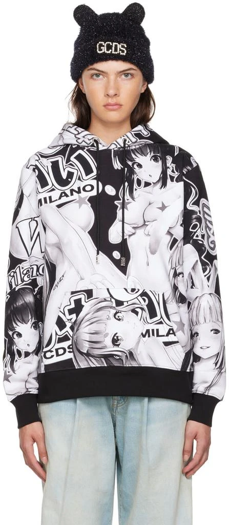 GCDS Black & White Hentai Hoodie 1