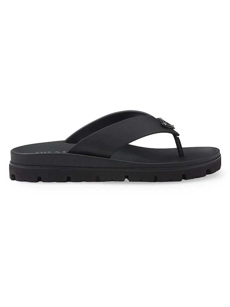 Prada Rubber Thong Sandals 1