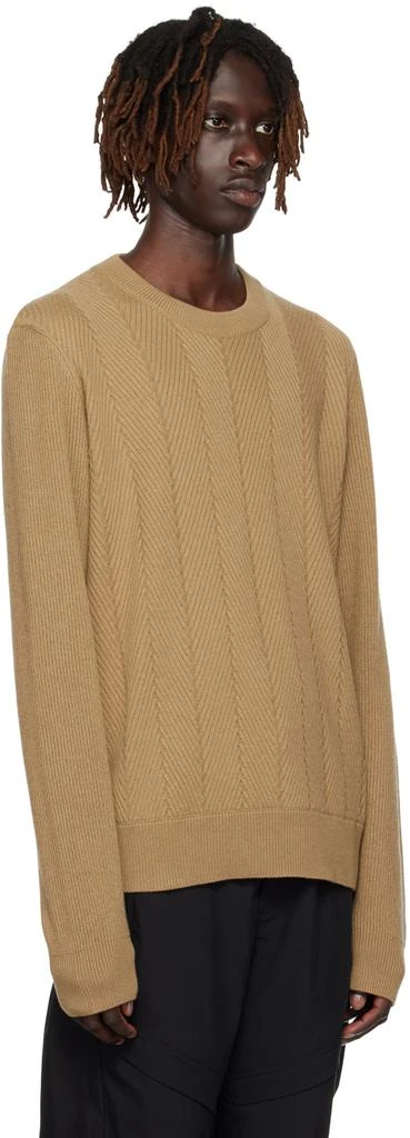 Dunhill Tan Ribbed Sweater 2