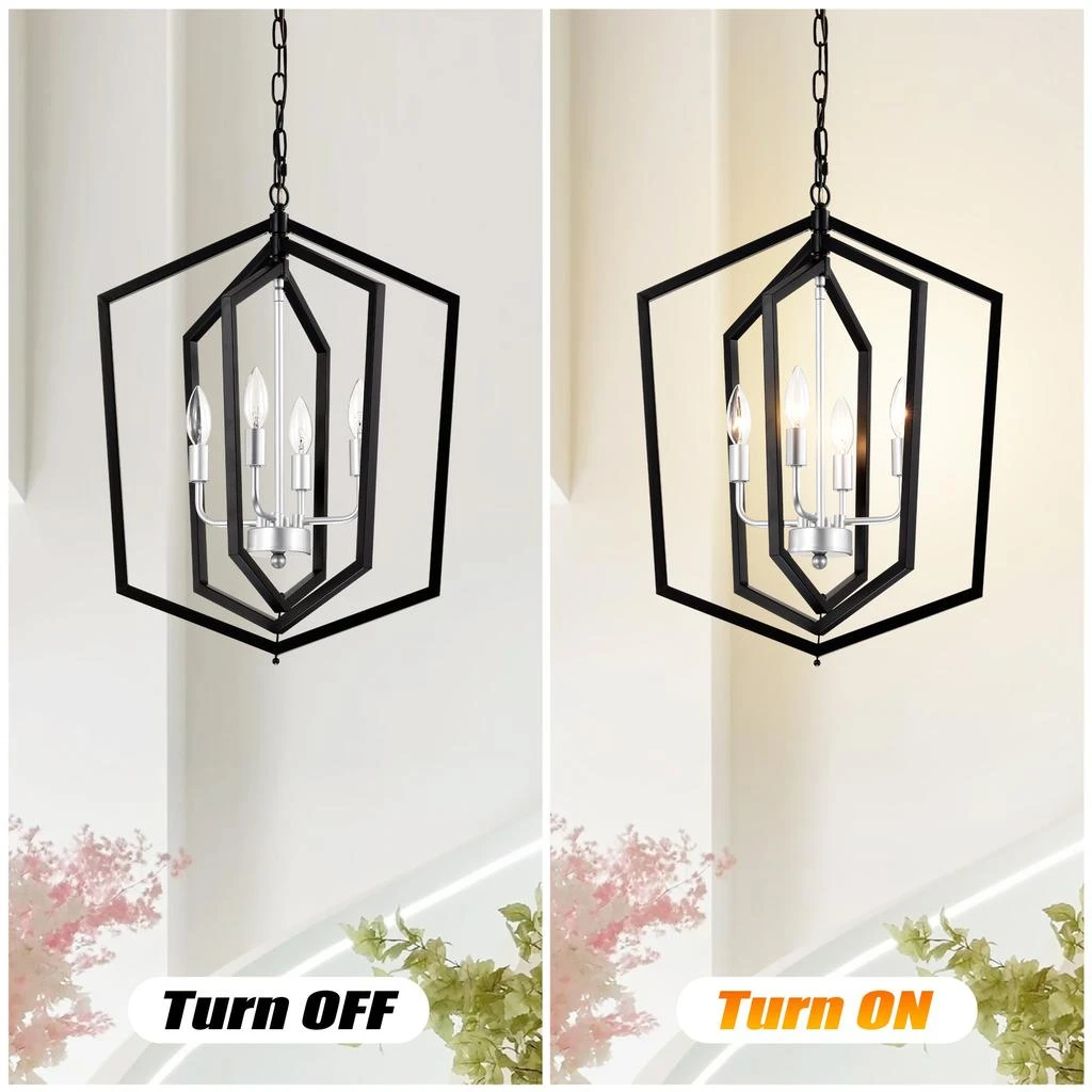 Streamdale Furniture Streamdale Farmhouse Kitchen Chandeliers with Adjustable Height 3