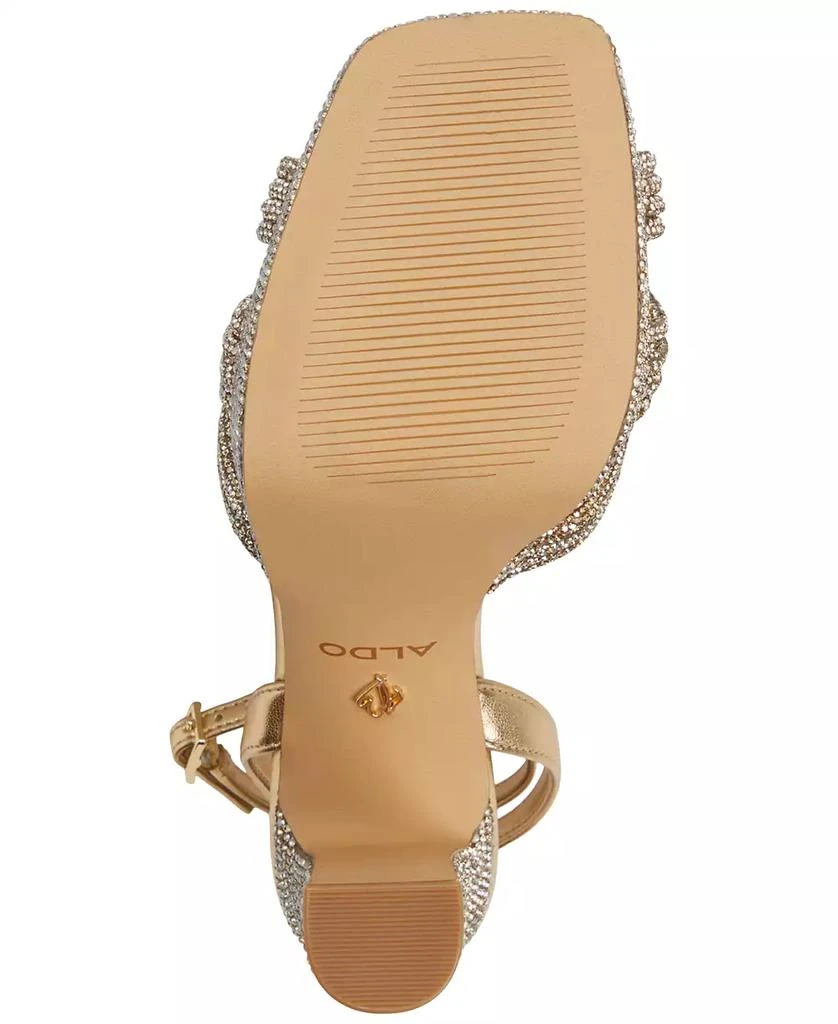 ALDO Women's Shimma Rhinestone Platform Dress Sandals 5