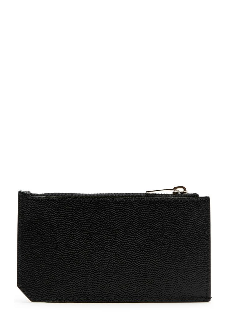 Yves Saint Laurent Logo pebbled leather wallet 2