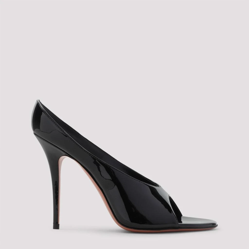 Amina Muaddi Anok 105 Patent Slippers 2