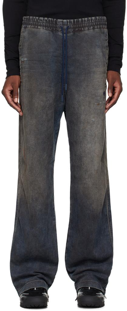 Diesel Black Straight D-Martians Track 068lv Jeans - Joggers