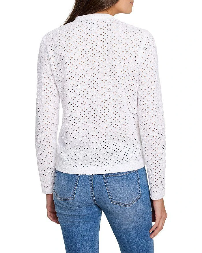 NIC+ZOE Knit Eyelet Split Neck Top 3