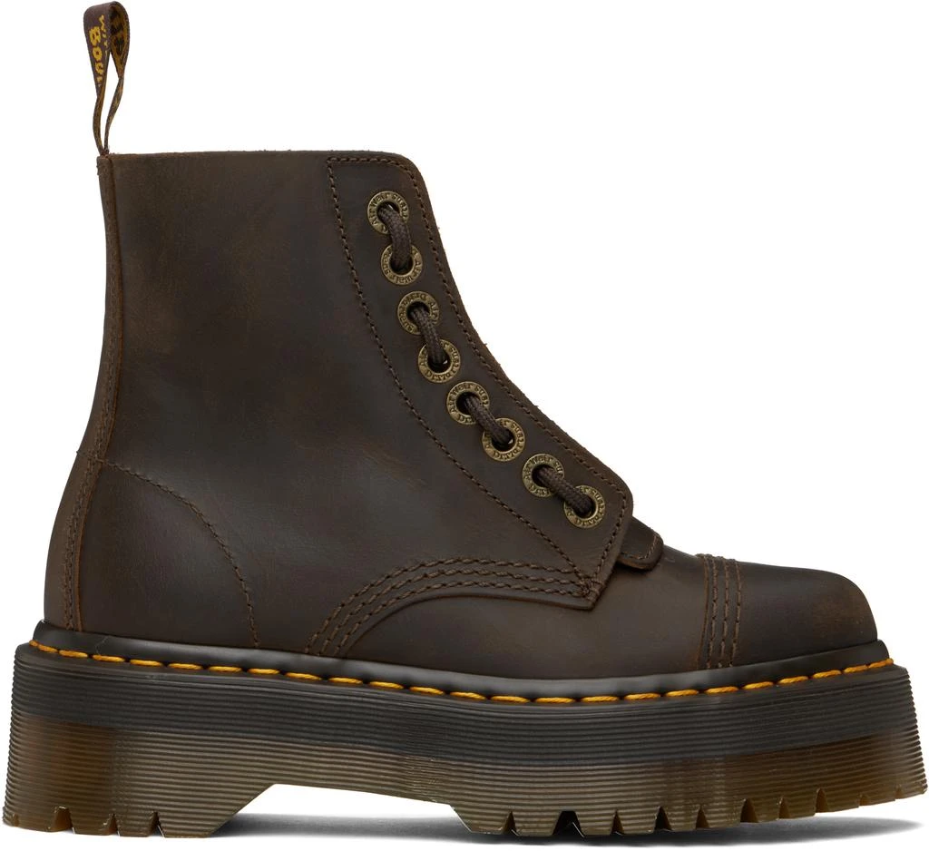 Dr. Martens Brown Sinclair Leather Platform Boots 1