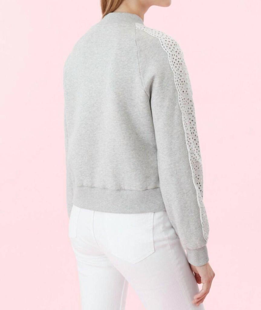 Rebecca Taylor Rebecca Taylor - Eyelet Crewneck Fleece Pullover