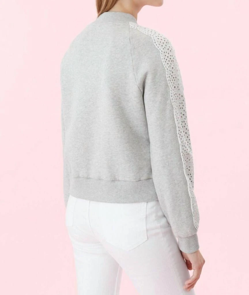 Rebecca Taylor Rebecca Taylor - Eyelet Crewneck Fleece Pullover 2