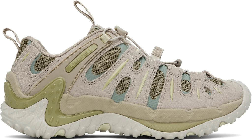 Merrell Taupe & Green Cham Redux Sneakers 1