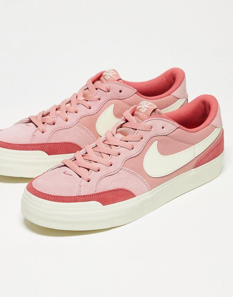 NIKE Nike SB Zoom Pogo Plus trainers in pink and white 3