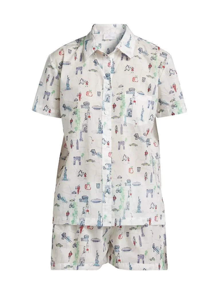 Pour Les Femmes New York Cotton Short Pajama 1