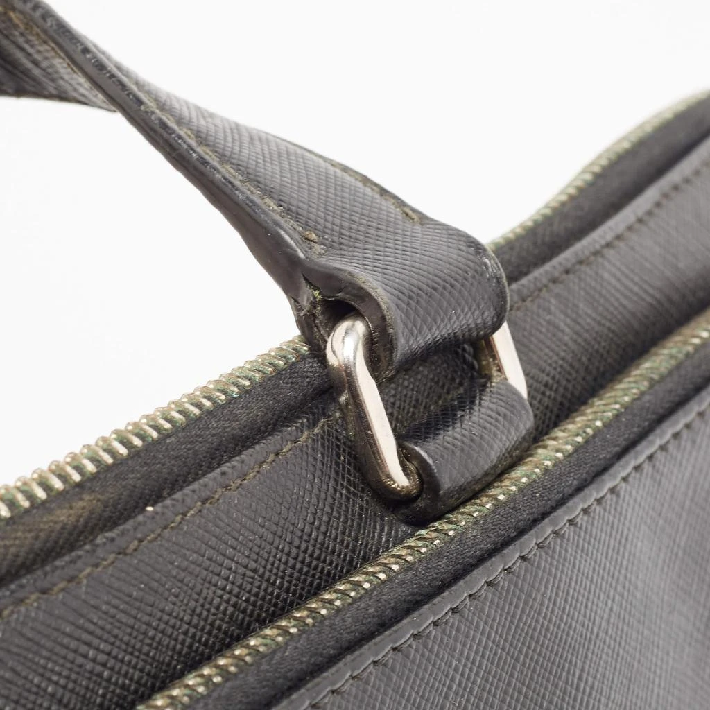 Prada Prada Black Saffiano Leather Briefcase Laptop Bag 6