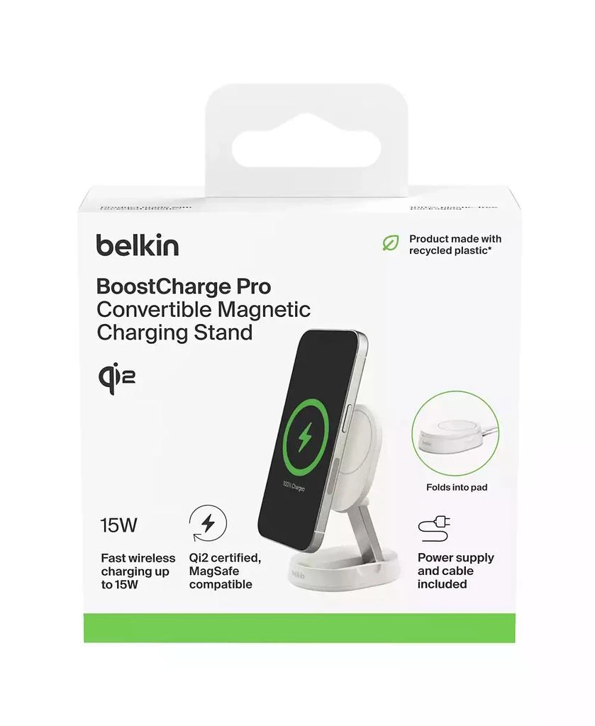 Belkin BoostCharge Pro Convertible Magnetic Wireless Charging Stand with Qi2 15W 9
