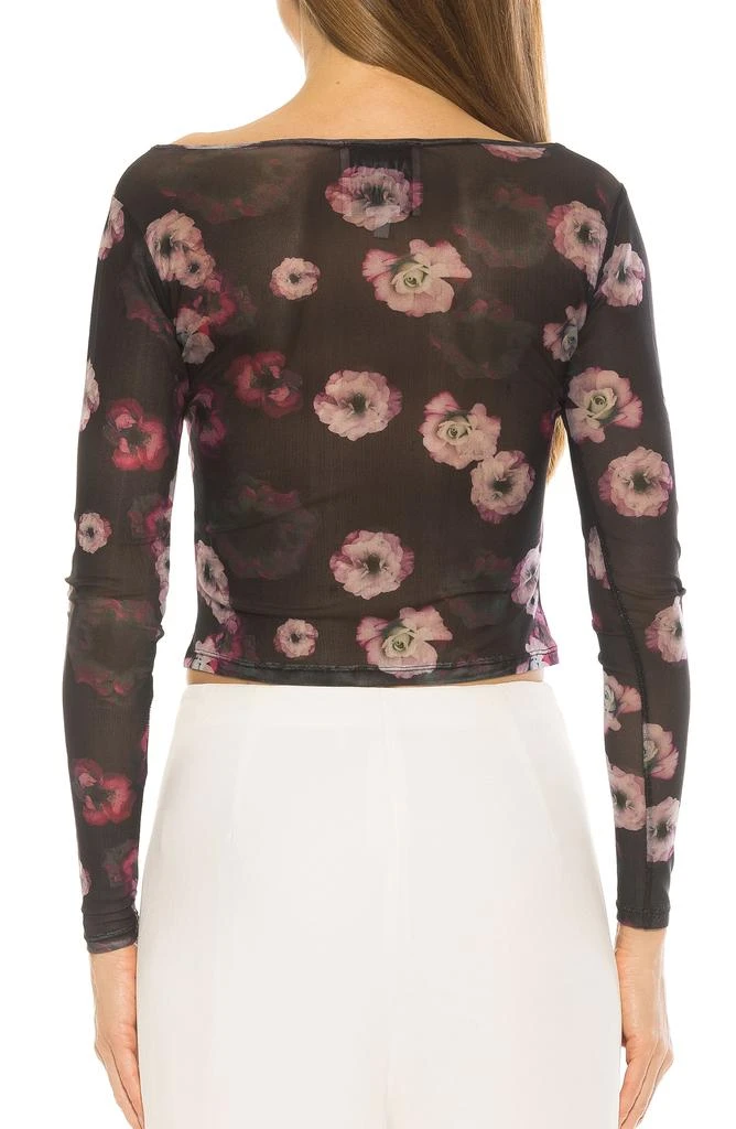 ALEXIA ADMOR Opal Sheer Mesh Top 2