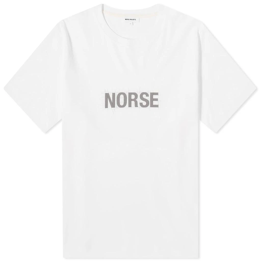 Norse Projects Norse Projects Jakob Organic Interlock Grid Print T-Shirt 1