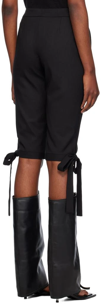 FIDAN NOVRUZOVA Black Benedict Bow Capri Trousers 3