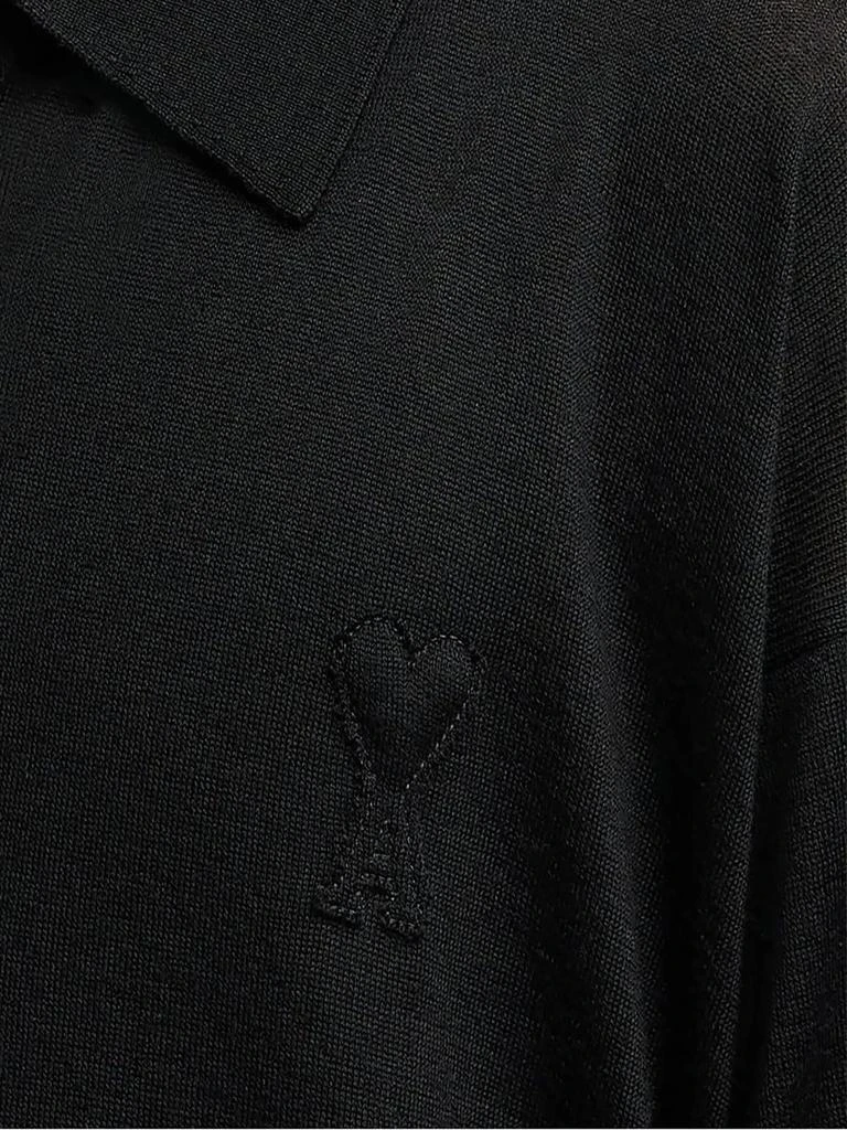 Ami Alexandre Mattiussi Black Wool Cardigan 3