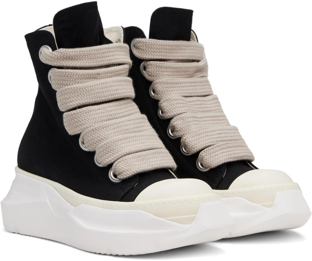 Rick Owens Black Hollywood Jumbo Laces Abstract Sneaks Sneakers 4