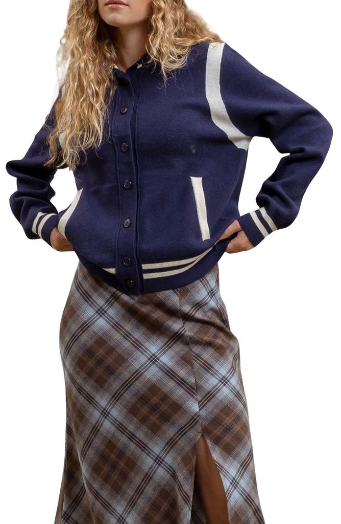 Blu Pepper Varsity Jacket