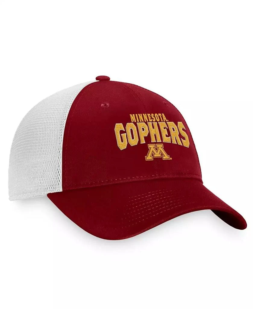Top of the World Men's Maroon, White Minnesota Golden Gophers Breakout Trucker Snapback Hat 3