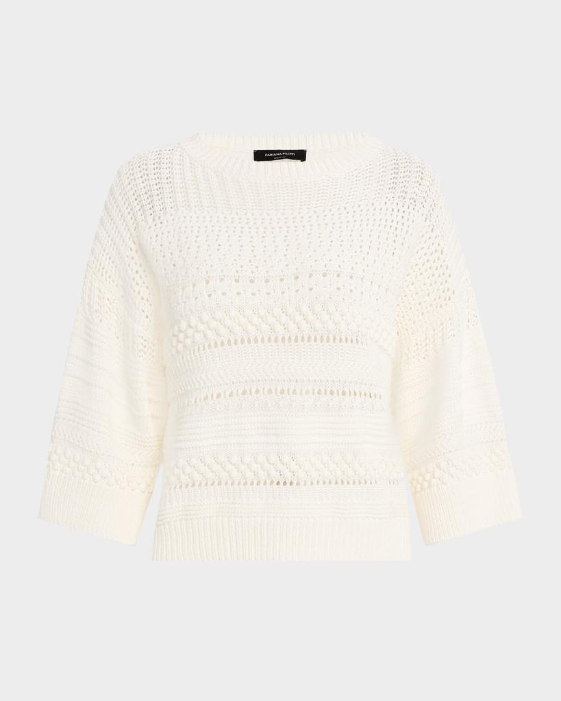 Fabiana Filippi Multi-Stitch Cotton Sweater