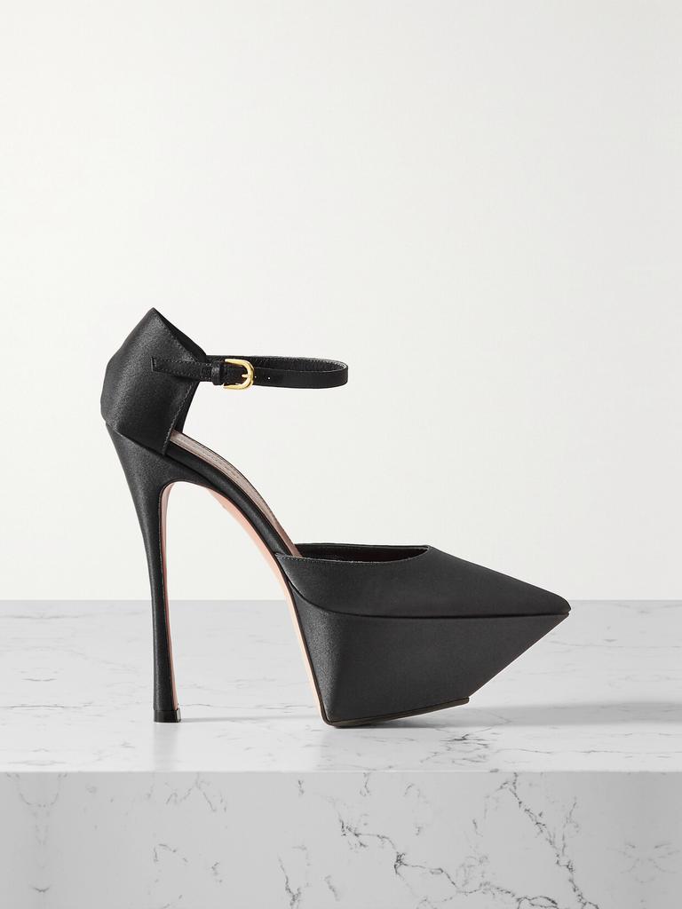 サンダル・ミュール AMINA MUADDI Grape leather Charlotte pumps Amina Muaddi Grape leather Charlotte pumps - High Heels