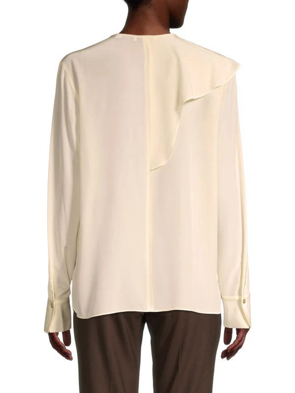 Vince Silk Ruffle Blouse 2