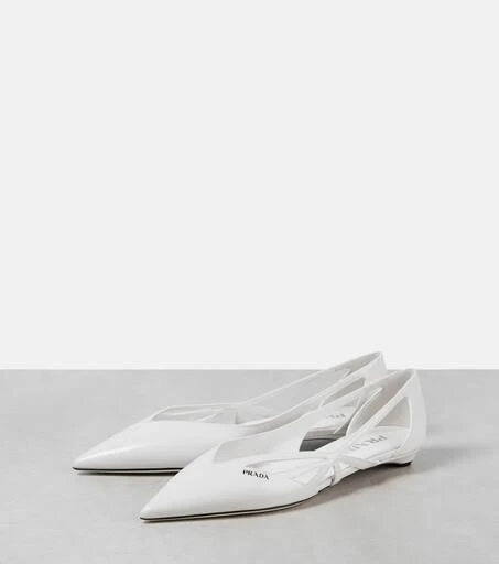 Prada Leather ballet flats 4